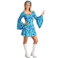 thumbnail image 3 of Women's Plus Size Wild Flower 70s Disco Dress Costume, 3 of 4