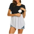 thumbnail image 3 of asdoklhq Maternity Clothes for Women,Women Pregnant Maternity Nursing Breastfeeding Top T-Shirt Blouse, 3 of 9