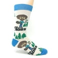 thumbnail image 2 of OoohYeah Mens Funny Novelty Crew Socks, Crazy Fashion Socks, Always Bob Ross, 2 of 3