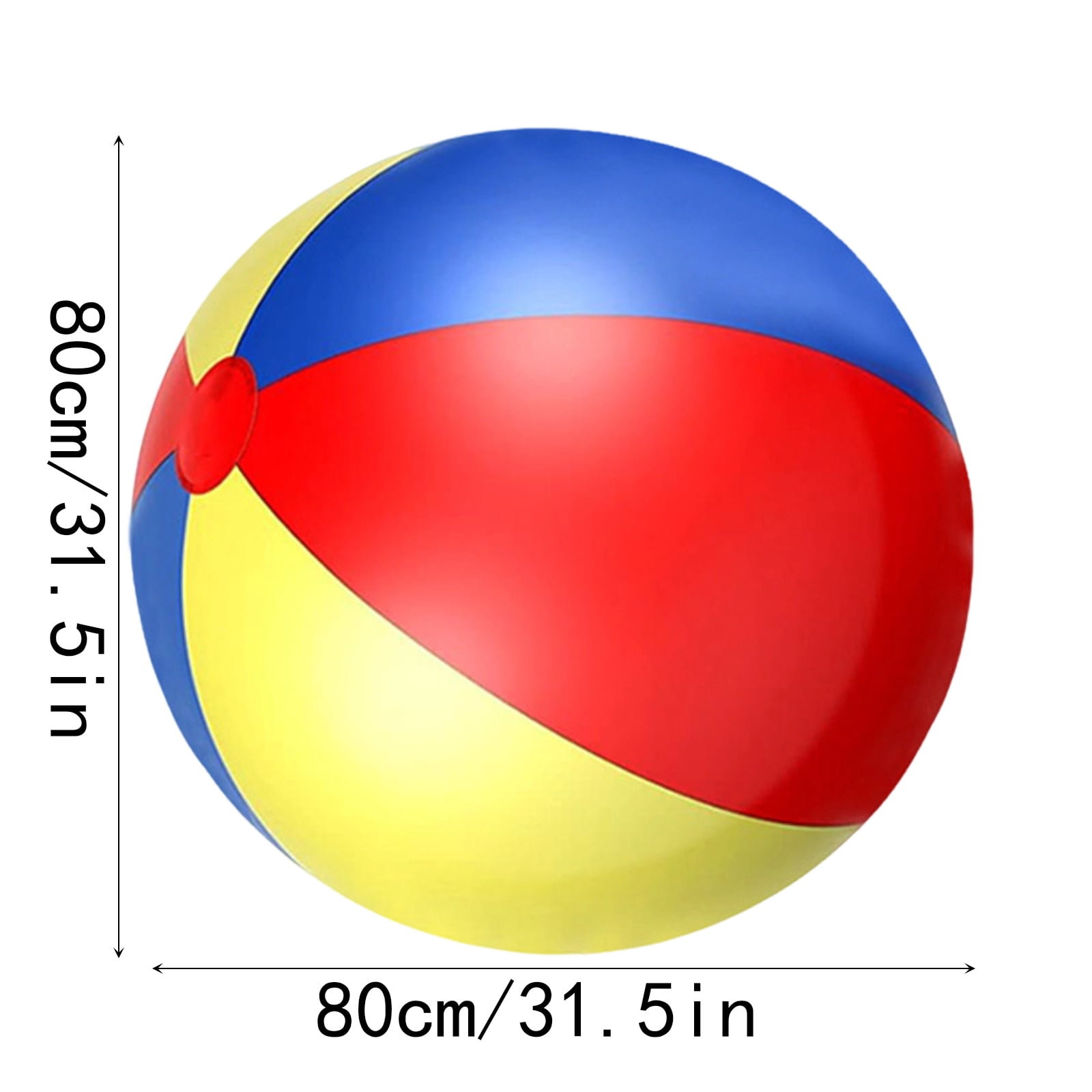 Inflatable Soccer Ball Beach Ball Lightweight Bouncy Sports Ball for Outdoor Backyard and Pool Summer Activities 31inch