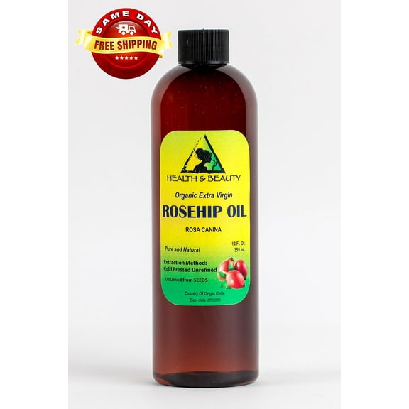 ROSEHIP SEED OIL UNREFINED ORGANIC EXTRA VIRGIN COLD PRESSED PREMIUM PURE 24 OZ
