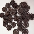thumbnail image 4 of 80 Vintage 2 Holes Wooden Buttons Flower Flat Back Sewing Craft Scrapbooking, 4 of 8