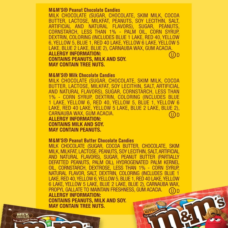 M&M's Minis MIlk Chocolate Candies Halloween Mega Tubes - 24ct Box
