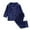 Dark Blue, variant on LWFFDAW Kids Toddler Girl Boy Pajamas Sets Long Sleeve Button Down Pajama Shirt and Long Bottoms 2 Piece Sets Striped Graphic Sleepwear Outfits for 7 Years Dark Blue