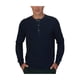 thumbnail image 1 of Camiseta Henley Acanalada Nautica Hombre Azul Talla Mediana, 1 of 1