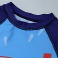 thumbnail image 4 of Gelikeya Kids' Swimwear Size 5-6 Swim Shirts Bathing Suit Short Sleeve Toddler Bathing Suit Boy (Toddlers, Blue, 5-6 Years), 4 of 7