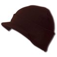 thumbnail image 2 of Knit Cuff Beanie Visor - Winter Wear/Sports - Brown, 2 of 2