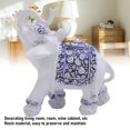 thumbnail image 3 of Estatua De Elefante Decorativa Eventura De Elefante Decoración Del Hogar, Figura De Resina De Porcelana Azul Y Blanca Para, 3 of 7