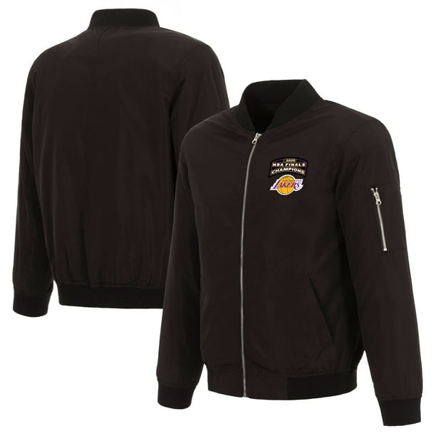 Los Angeles Lakers Jh Design 2020 Nba Finals Champions Full Zip Nylon Bomber Jacket Black Walmart Com Walmart Com