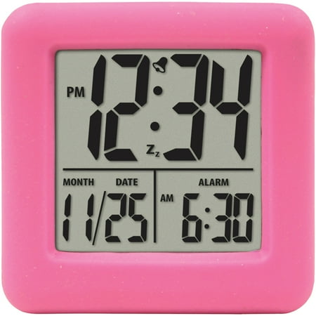 - Equity by La Crosse 70902 Digital Cube Alarm Clock with On-Demand Backlight
