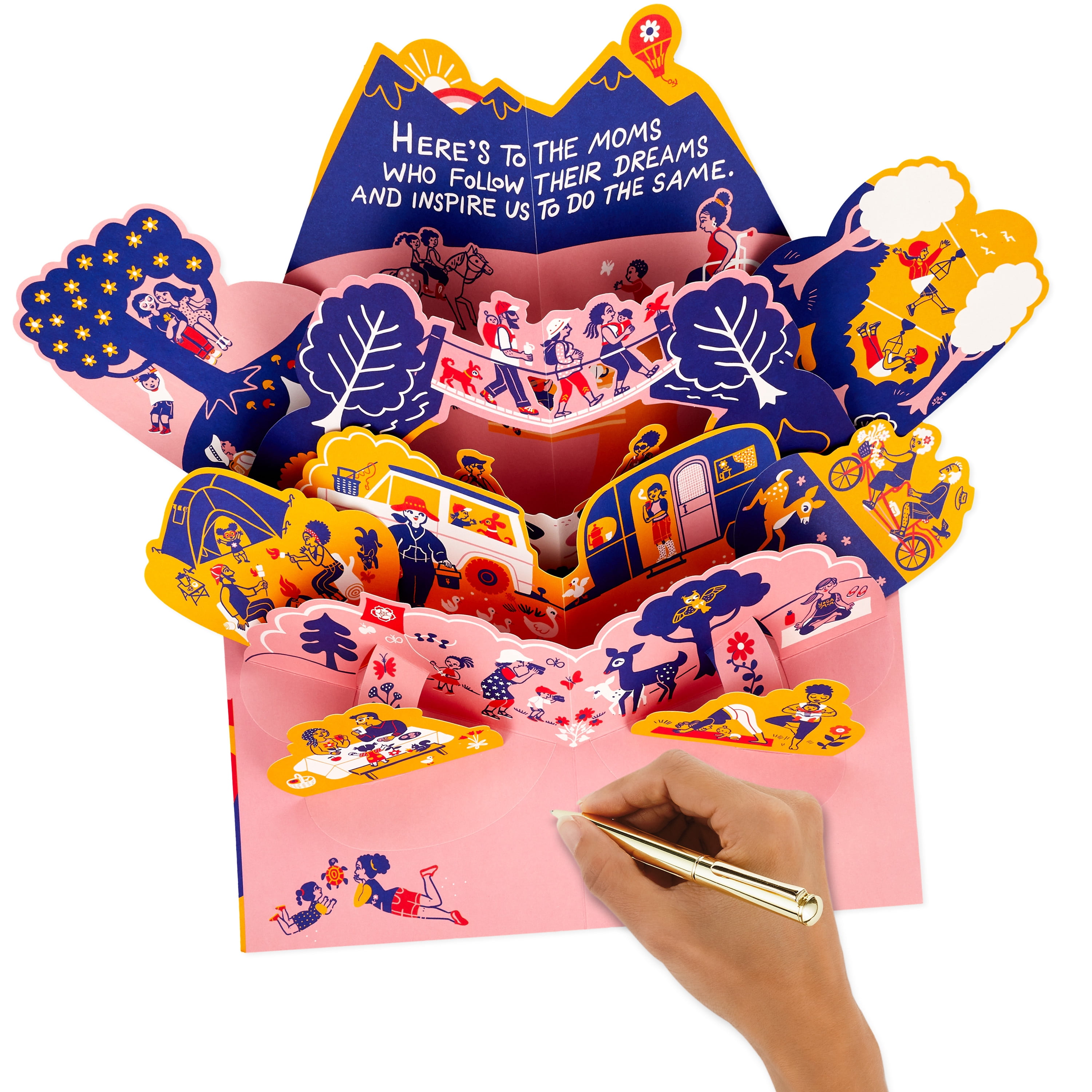 Hallmark Pop-Up Mother's Day Card (Here's to The Fun Moms)