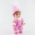 thumbnail image 3 of Precioso mono de peluche con gorro para muñeca Mellchan de 25 cm. Rosado, 3 of 9