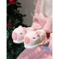 thumbnail image 2 of Capybara Slippers for Women Men,Cute Fluffy Animal Slippers,Warm Winter Wear Home Cozy Furry Soft Indoor Kawaii Shoes, 2 of 12