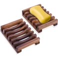 thumbnail image 1 of 2 uds jabonera de madera caja de jabón para cocina baño esponja jabón, 1 of 5
