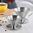 thumbnail image 3 of Pouring Over Coffee Filter Reusable Coffee Dripper Home Accessories Coffee Filter Cups Espresso Tool for Home, 3 of 11