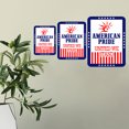 thumbnail image 3 of Portrait Round Plus American Pride: United We Stand Door or Wall Sign | Easy Installation | Patriotic Stars and Stripes USA Pride Sign - Large, 3 of 8