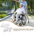 thumbnail image 3 of UPOUART 10 Pcs Guide de Rail de Fauteuil Roulant pour Chaises Manuelles et de Transport Matériau Abs Blanc, 3 of 8