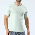 thumbnail image 5 of ZVNAΖH Men's Crew Neck Short Sleeve Workout Quick Dry Shirts Moisture Wicking Athletic Running Casual Active Sports Shirts, 5 of 6