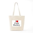 thumbnail image 6 of CafePress - I Love (Heart) Field Hockey Tote Bag - Unisex Canvas Tote Bag, Beige, 1-Piece, 6 of 7