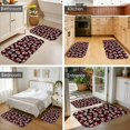 thumbnail image 4 of Skull and Rose Gothic Pattern Bath Mat Set Of 2,Non-Slip Rug for Bathroom,Kitchen,Bedroom,Entrance, 30x17 and 23.5x15.7 Inches, 4 of 5