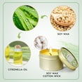 thumbnail image 5 of SCENTORINI Citronella Soy Wax Candles, Lemongrass Scent Candles for Outdoor Patio (12x2.5oz), 5 of 7