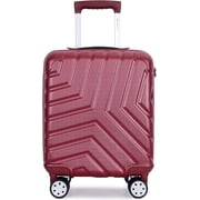 16 Inch Carry On Luggage Airline Approved,Hardshell Small Carry Suitcases with 360° Spinner Wheels, Rolling Suitcase with TSA Approved