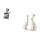 thumbnail image 5 of Figura de pareja de gatos Guan Yin, escultura de Buda Feng Shui, regalo de boda para centro de mesa de comedor interior, artesanías coleccionables, 5 of 8