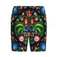 thumbnail image 4 of Gaeub Roosters and Flowers Printed Men's Short Pajama Pants, Lightweight Lounge & Sleep Bottoms Keep You Cool - Small, 4 of 9