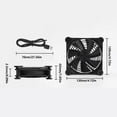 thumbnail image 5 of AOOOWER 120mm 5V USB Powereds Cooling Fan for Routers Rack Sound Video Networking Cabinet, 5 of 13