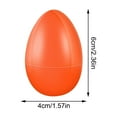 thumbnail image 2 of 6Pcs Fillable Plastic Easter Eggs in Multicolor, Solid Color DIY Craft Decor Eggs for Party Favors, Kids' Toys, and Easter Holiday Decorations,A, 2 of 2