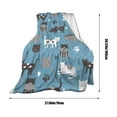 thumbnail image 3 of Danhjin Cozy Throw Blanket Cute Cats Printed, Soft Lightweight Flannel Bed Blanket for Couch Bedroom Dorm, Machines Washable All-Season Decorative Warm Blanket for Home Office, 39.37x27.55in, 3 of 6