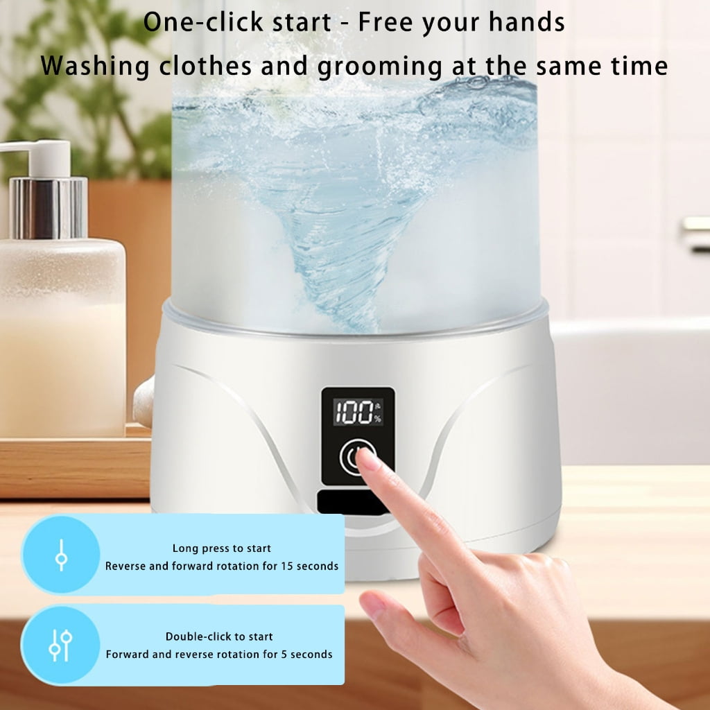 Travel Washer Rechargeable 2000mAh Battery Washer Underwear For Underwear Camping Apartment Space Saving