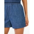 thumbnail image 4 of Free Assembly Women's High Rise Pull On Boxer Shorts, 4 of 7