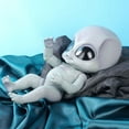 thumbnail image 4 of Muñecas de bebé extraterrestres realistas de 14 pulgadas, lindas, de silicona, de piel azul y gris, juguetes para bebés renacidos, 4 of 6