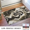 thumbnail image 3 of Black Marble Gold Dot Pattern Door Rugs,Washable Non Slip Door Mats Indoor,Decorative Door Mats,Entry Mat Indoor for Entrance,Bedroom,Kitchen,Bathroom,16"x24", 3 of 6