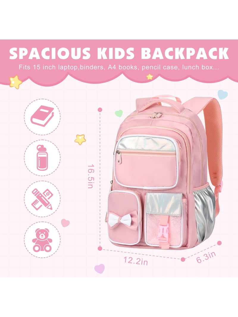DAKIMOE Pink Backpack, Large Capacity, Lightweight  display picture 2