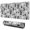Halloween Ghost Tomb Gray Pattern, variant on Halloween Ghost Mushroom Extended Large Mouse Pad, Large Mouse Mat with Non Slip Base & Stitched Edges, Smooth Polyester Gifts for Office Work Gaming,31.5"x11.8"