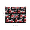 thumbnail image 6 of Hirioo Fire and Rescue Truck Print Tapestry Lightweight Fabric for Bedroom Aesthetic Home Wall Dorm Décor Living Room Decor 29x37 Inch, 6 of 8