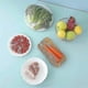 thumbnail image 5 of 100PCS Clear Food Lids Elastic Plastic Stretch Food Lid Reusable Food Cling Film Protect Vegetables Fruit Fridge Storage, 5 of 5