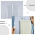 thumbnail image 3 of Raindrops 10Pcs Transparent PP File Folder A4 Clear Document Bag Plastic Receipt Holder Organizer with Closure Vertical Envelope for Business Receipt, 3 of 8