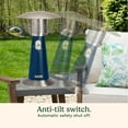 thumbnail image 6 of Cuisinart Portable Tabletop Patio Heater, 11,000 BTU Outdoor Propane Heater with Safety Tilt Switch and Adjustable Heat, Burner Screen Guard- Navy, 6 of 8