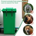 thumbnail image 4 of Uxcell 4-Set Trash Can Locks for Animals, 15-17.7 Inch Adjustable Stainless Steel Buckle Type Raccoons Bear Proof Lid Garbage Can Lock [Black], 4 of 8
