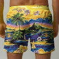 thumbnail image 6 of DIOAZUD Tropical Swim Trunks for Men Hawaiian Swim Shorts Big and Tall Quick Dry Swimming Shorts Drawstring Elastic Waist Bathing Suits Palm Tree Print Beachwear with Pockets, 6 of 6