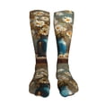 thumbnail image 5 of Kdxio Rustic Daisy Mason Jars Funny Silky Novelty Funky Long Knee High Socks Soft 3D Print Cosplay Crazy Stockings for Men Women, 5 of 8
