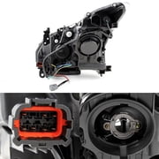 AKKON - [Premium LED Light Tube] For 2008-2013 Infiniti G37 / 14-15 Q60 Coupe Headlights + 3D LED Tail lights Black Smoke Assembly
