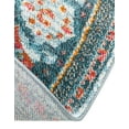 thumbnail image 6 of Unique Loom Baracoa Collection Area Rug - Malecon (4' Round Light Blue/Orange), 6 of 6