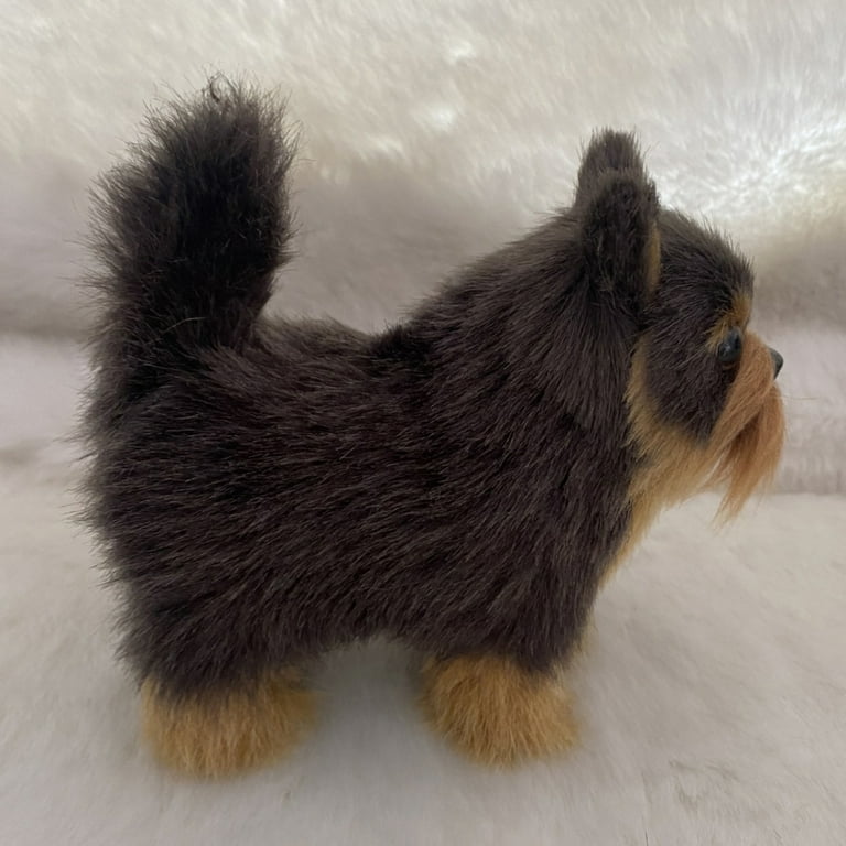 Lifelike yorkie stuffed animal hot sale