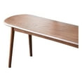 thumbnail image 7 of YANSHE 47" Dining Bench, Kitchen Table Bench, Half-Round Design Wide Sitting Surface Solid Oak Wooden Bench For Home Dining Room Entryway Bedroom Decor, 7 of 7