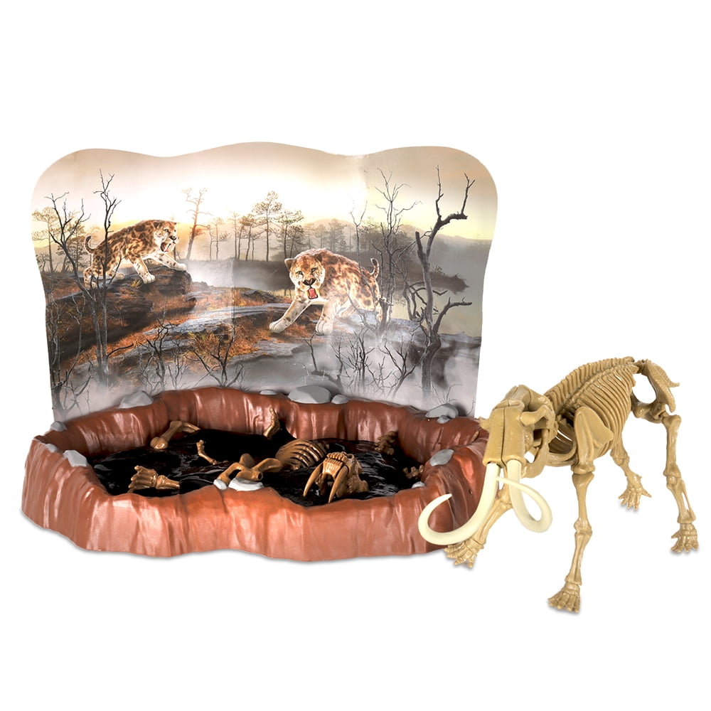Dr. Steve Hunters Tar Pits Explorer Slime Dig Kit Saber Tooth Tiger Vs Mammoth