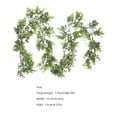 thumbnail image 2 of Houderco 1Ud Planta Artificial Colgante De Con Rattan Para De Pared Verde, 2 of 5